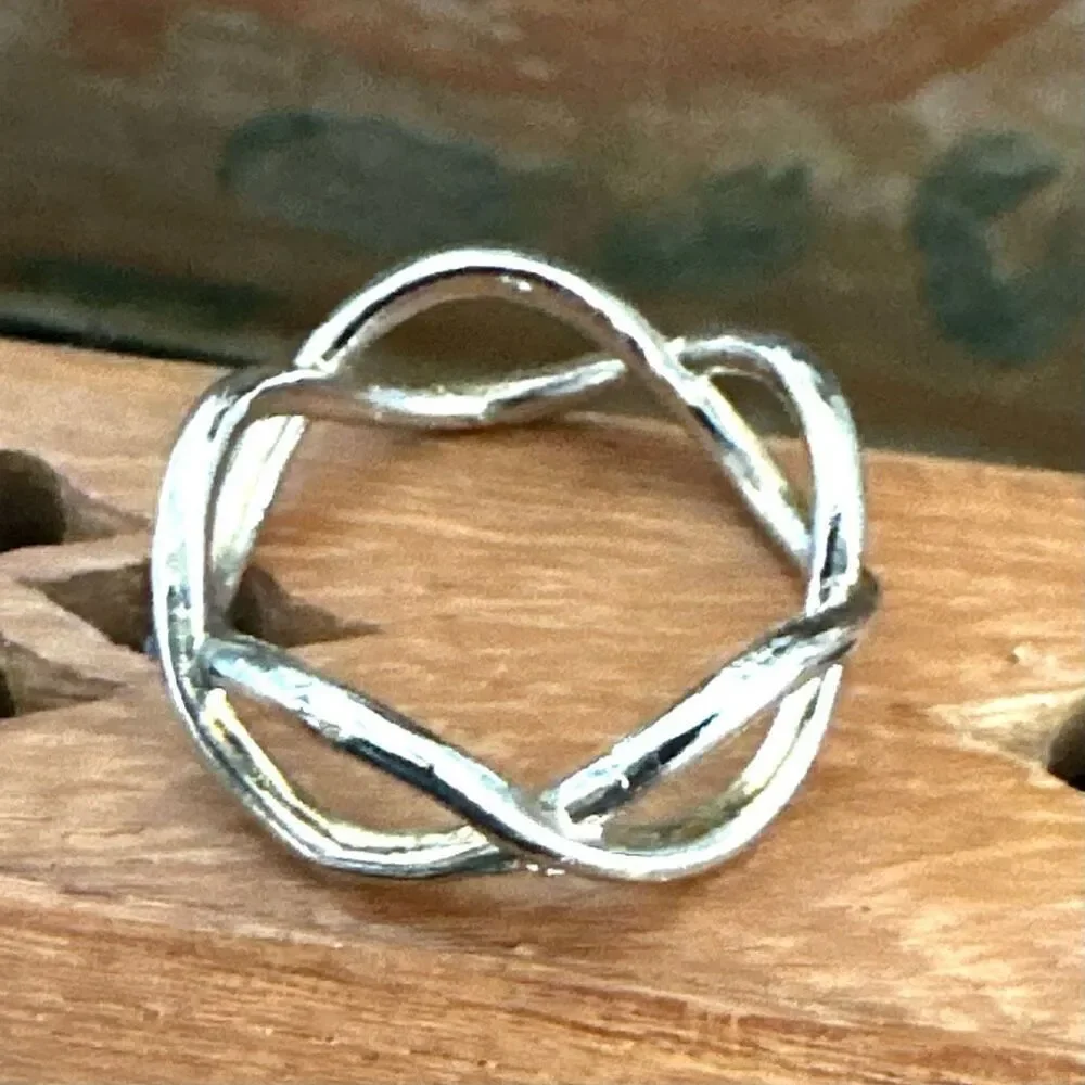 Infinity Twist Band Ring infinity twist
